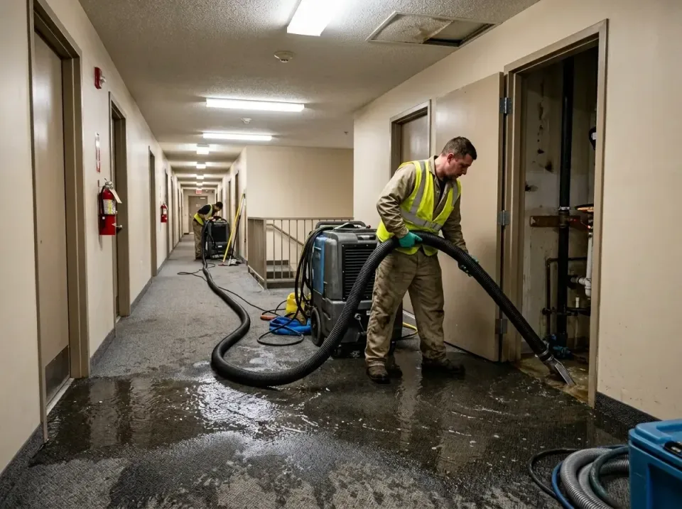multi-unit-apartment-hallway-f-005 — frequently asked questions, Emergency Burst Pipe Water Extraction & Removal in Konterra…